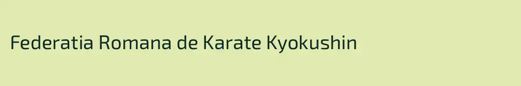Federatia Romana de Karate Kyokushin